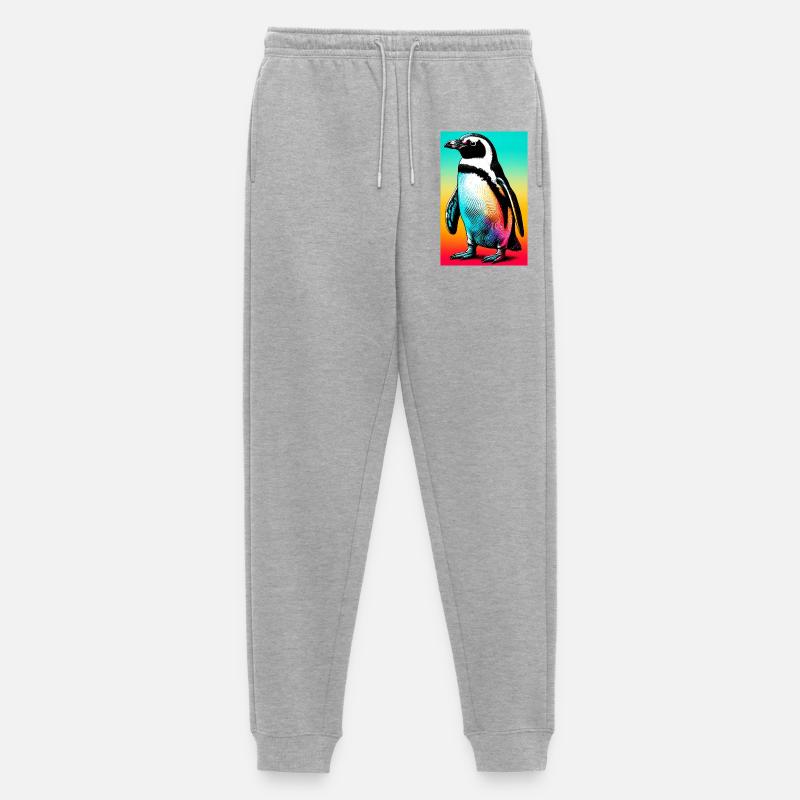 Pinguin - Männer Premium Bio Jogginghose - Grau meliert