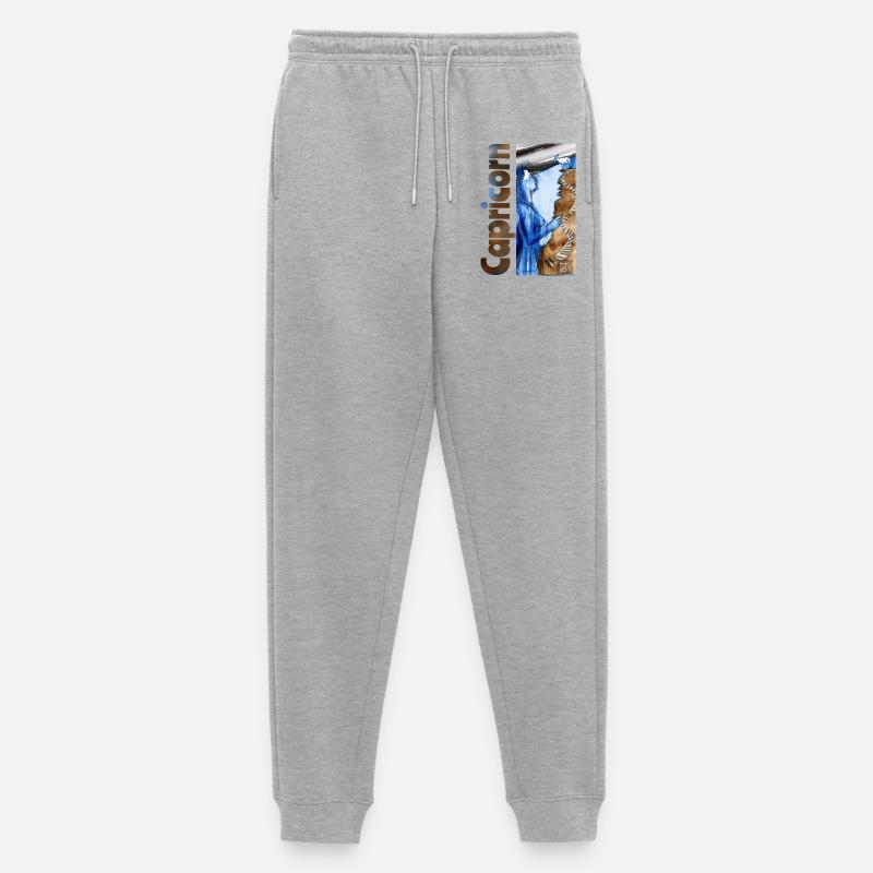 Sternzeichen Steinbock - Männer Premium Bio Jogginghose - Grau meliert