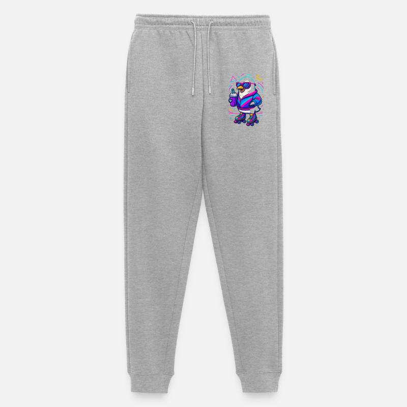 Pinguino Roller - Pantaloni da jogging ecologici premium da uomo - grigio melange
