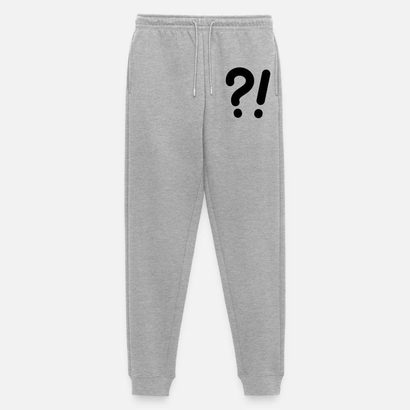 Points d’interrogation et points d’exclamation - Pantalon de jogging Premium bio Homme - gris chiné