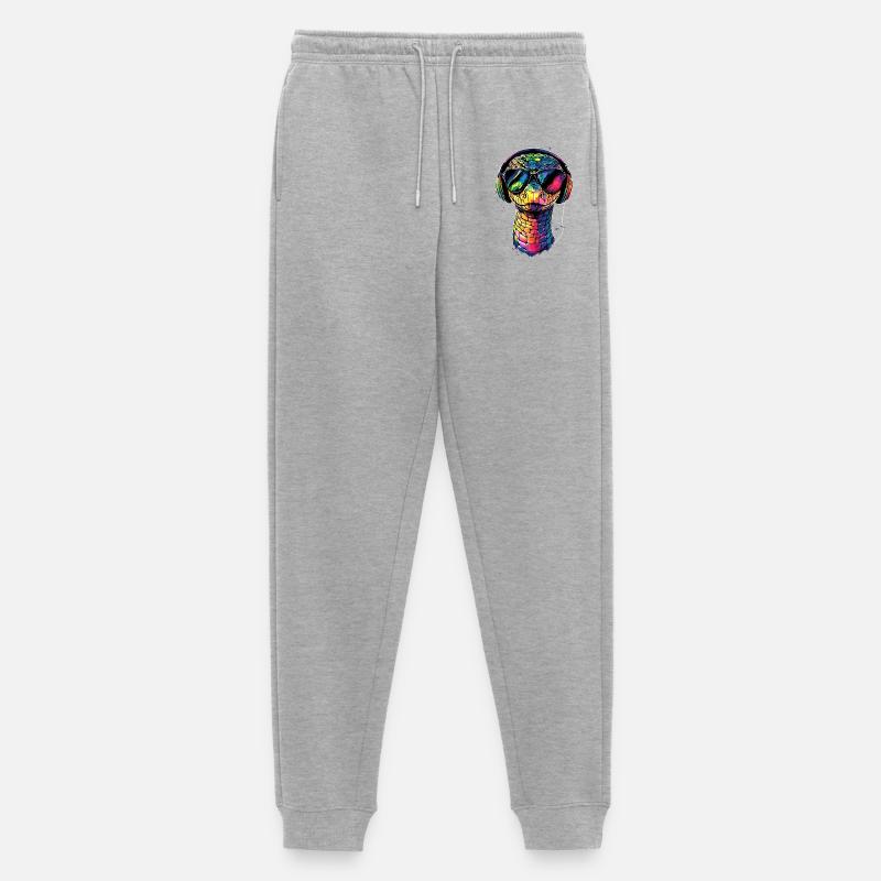 Schlange Python Kobra Klapperschlange Schlangen - Männer Premium Bio Jogginghose - Grau meliert