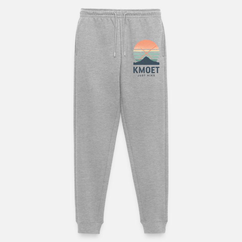 Kmoet just nothing, Antwerpener Dialekt Shirts - Männer Premium Bio Jogginghose - Grau meliert