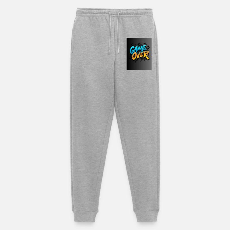 Graffiti Style Game Over Design - Männer Premium Bio Jogginghose - Grau meliert