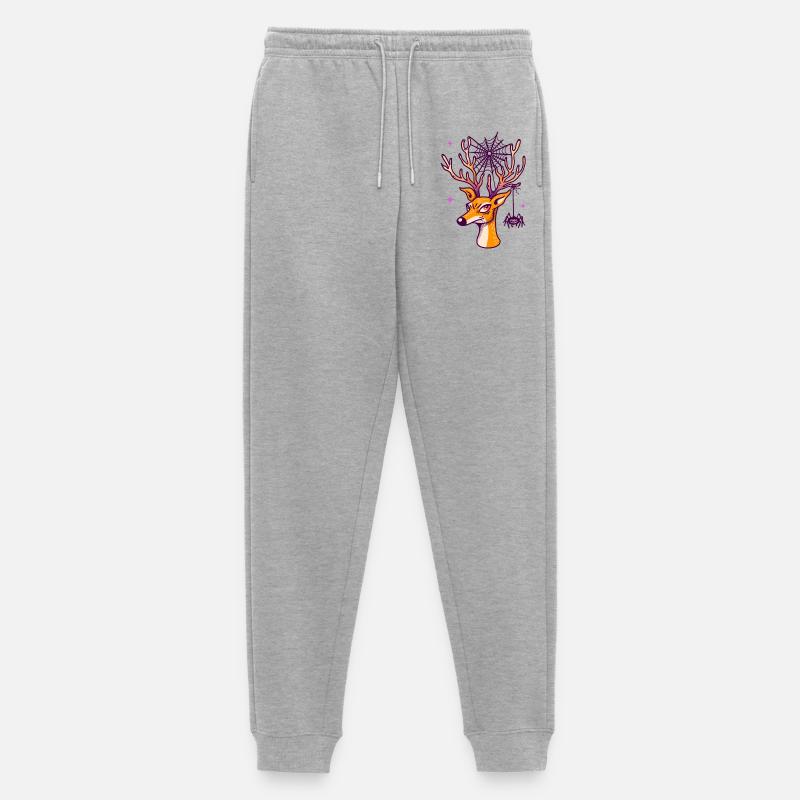 Hirsch & Spinne - Männer Premium Bio Jogginghose - Grau meliert