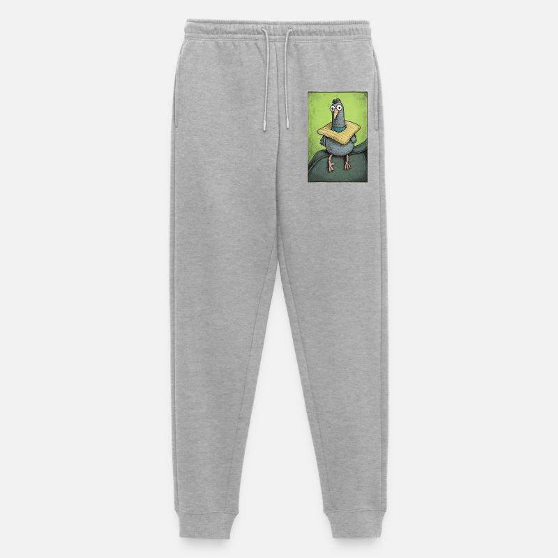 Sir Gurrington sitzt - Männer Premium Bio Jogginghose - Grau meliert