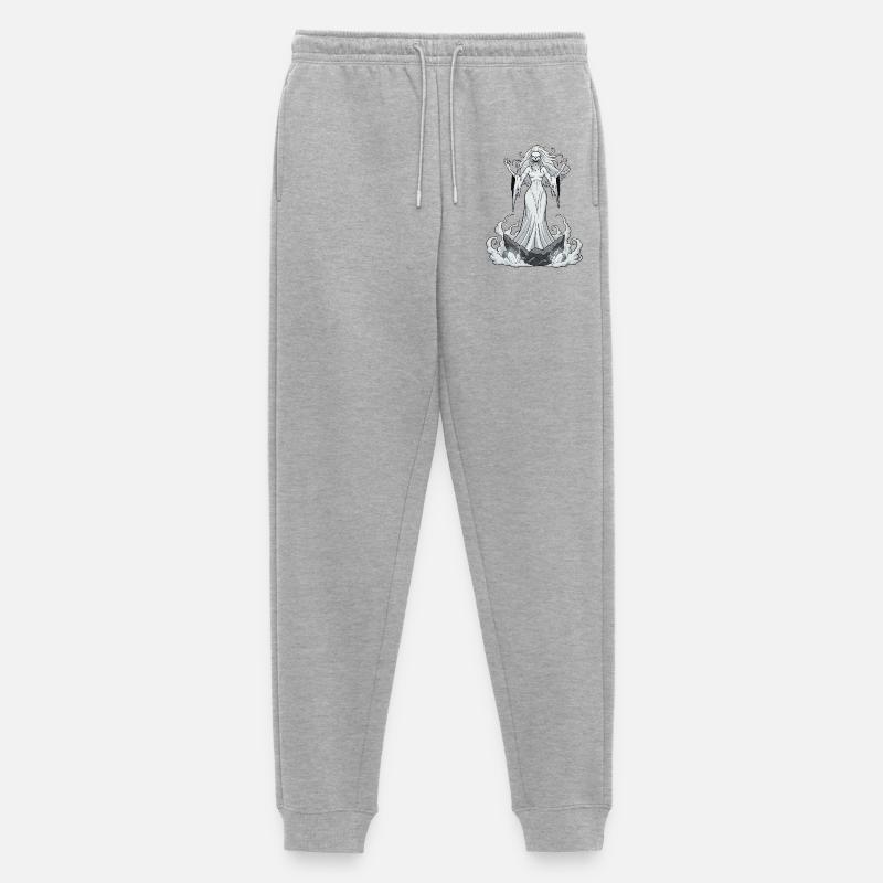 Banshee auf Kristallfelsen - Männer Premium Bio Jogginghose - Grau meliert