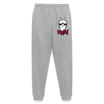 Lama Cool Wütend Sonnenbrille Pelzig Sauer Alpaka - Männer Premium Bio Jogginghose - Grau meliert - Vorne - Thijin (182cm)