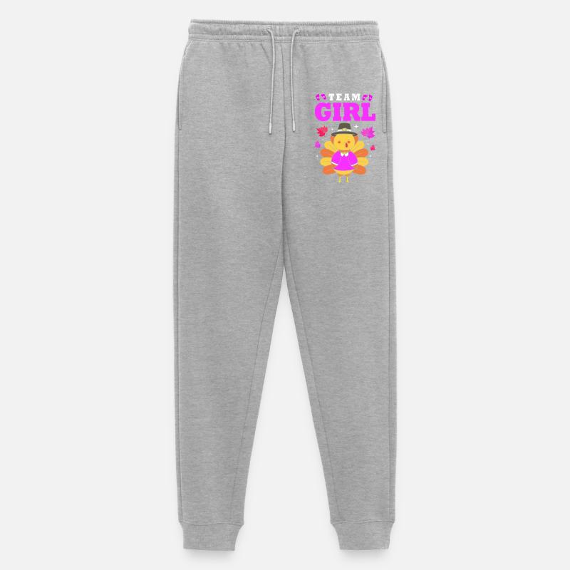 Thanksgiving Gender Reveal Werdende Mutter - Männer Premium Bio Jogginghose - Grau meliert