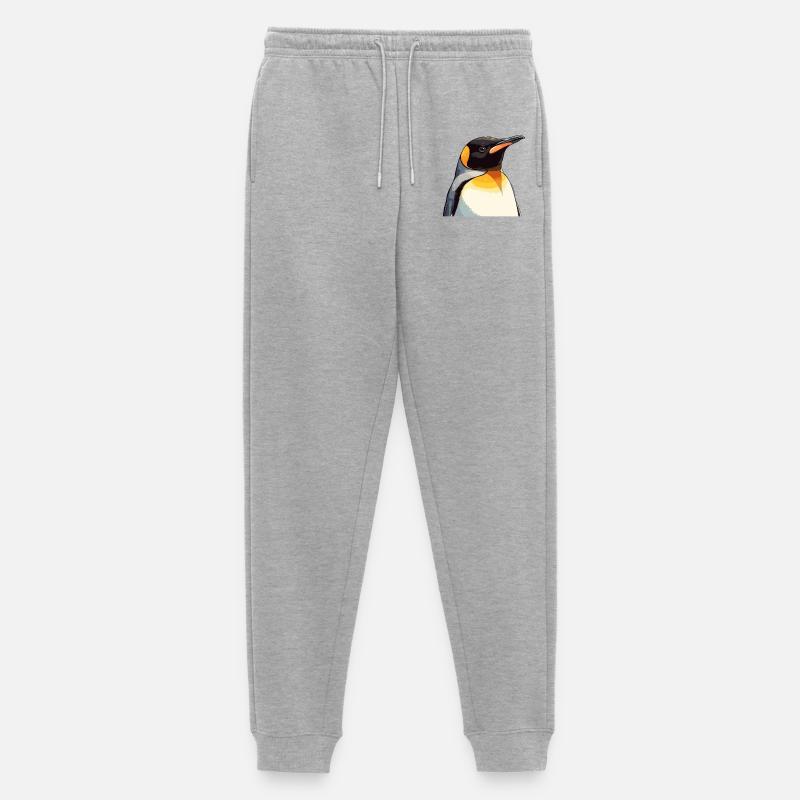 Pinguine Pinguin - Männer Premium Bio Jogginghose - Grau meliert