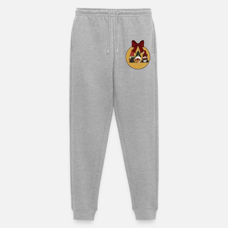 Weihnachtskugel  - Männer Premium Bio Jogginghose - Grau meliert