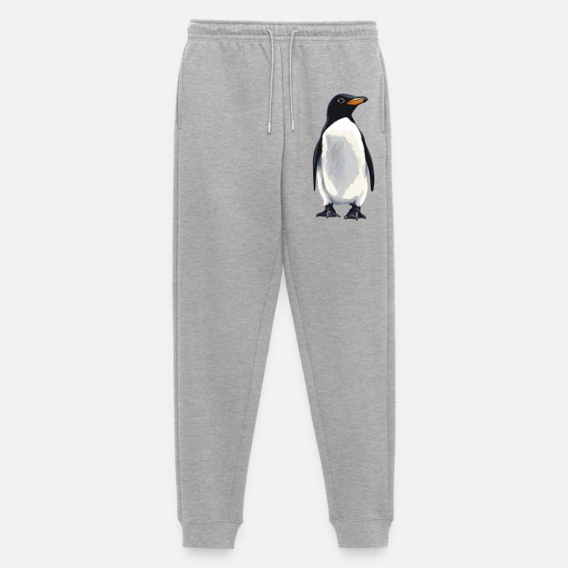 Pinguine Pinguin - Männer Premium Bio Jogginghose - Grau meliert