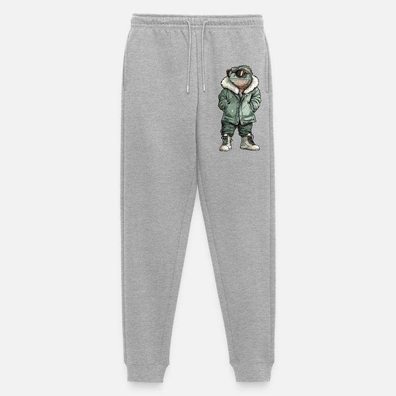 Chameleon Cool Winter - Männer Premium Bio Jogginghose - Grau meliert