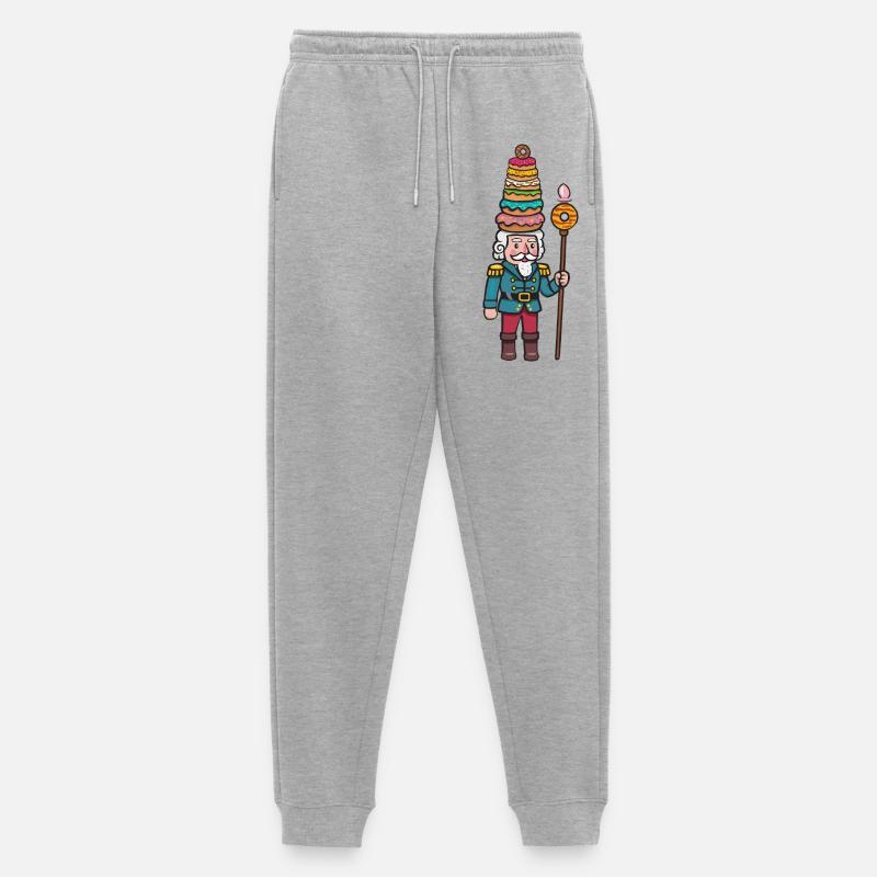donut cracker nutcracker - Men's Premium Organic Joggers - heather grey