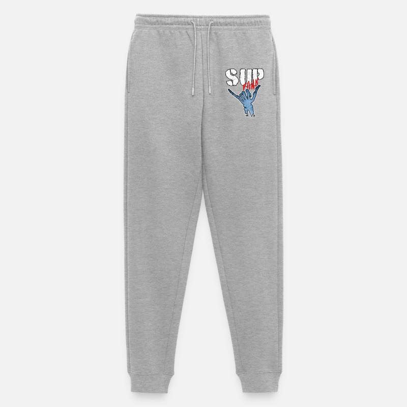 SUP - Männer Premium Bio Jogginghose - Grau meliert