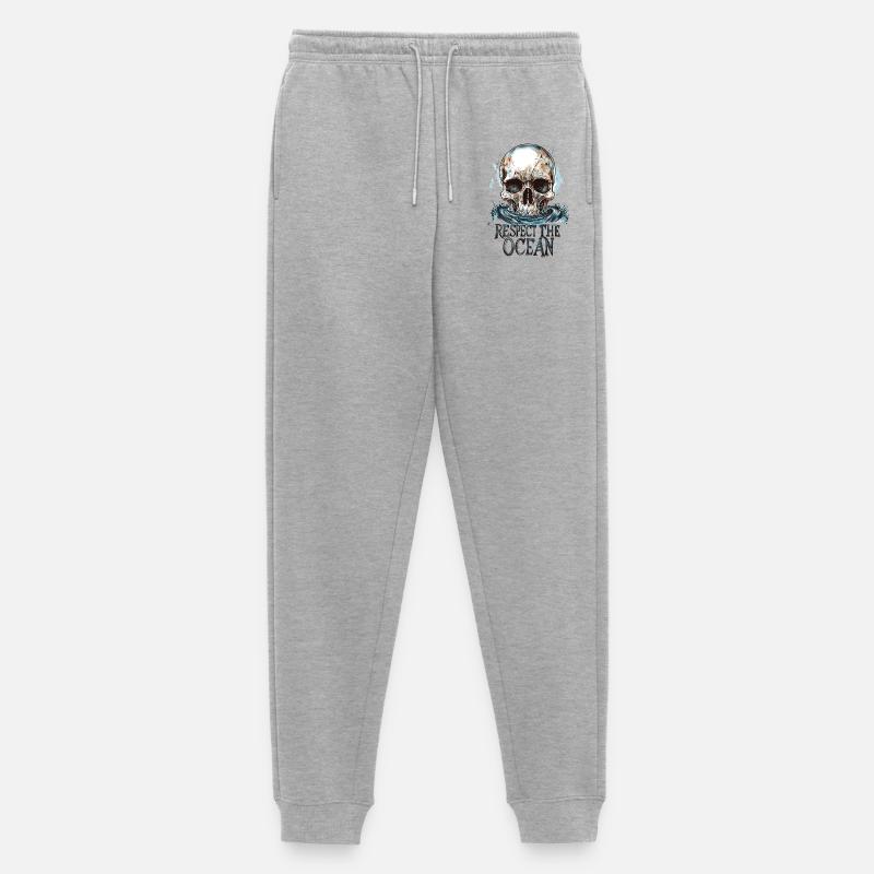 Diver Ocean Respect Dive - Männer Premium Bio Jogginghose - Grau meliert