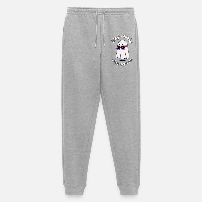 Geist mit Sonnenbrillen Stil - Männer Premium Bio Jogginghose - Grau meliert