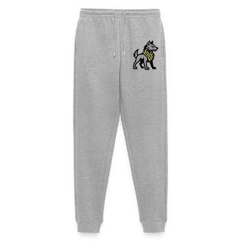 Wolf Wikinger - Männer Premium Bio Jogginghose - Grau meliert - Vorne - Thijin (182cm)