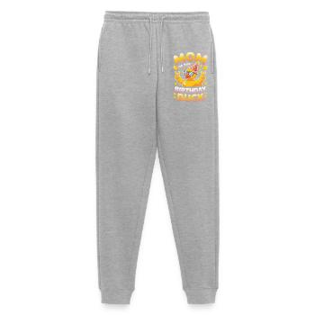 Mom of the Birthday Duck - Men's Premium Organic Joggers - heather grey - Front - Thijin (182cm)