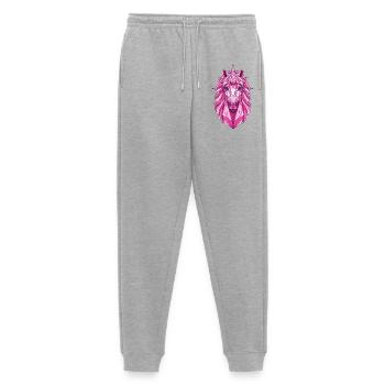 Polygonales Pinkeinhorn - Männer Premium Bio Jogginghose - Grau meliert - Vorne - Thijin (182cm)
