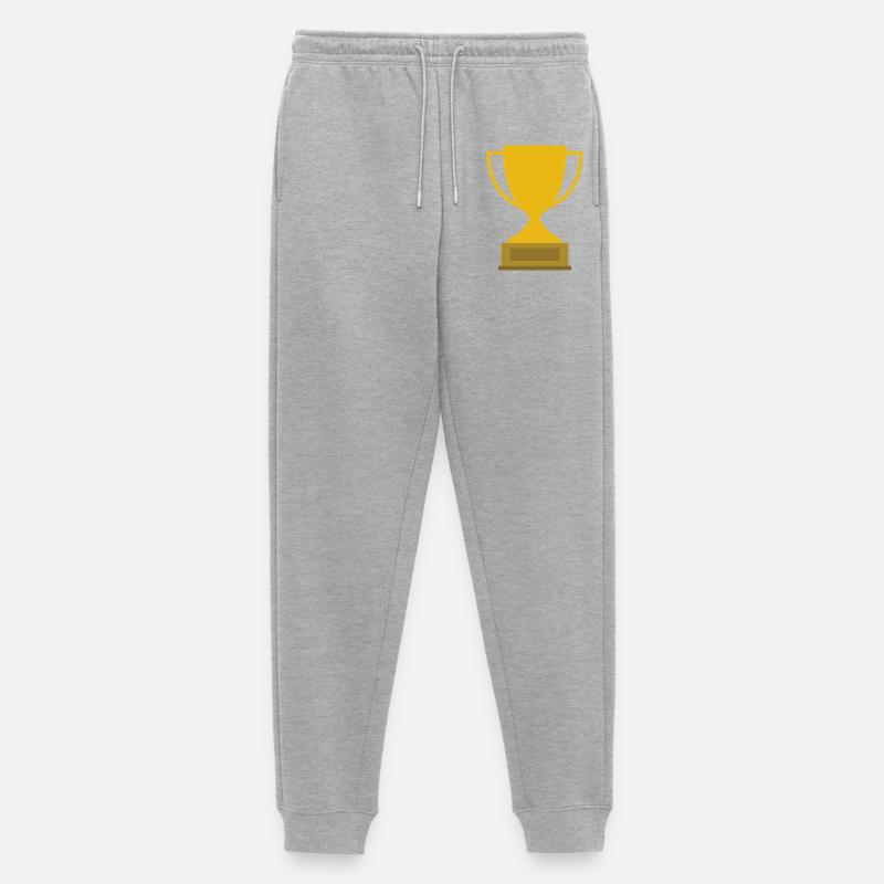 Trophäe - Männer Premium Bio Jogginghose - Grau meliert