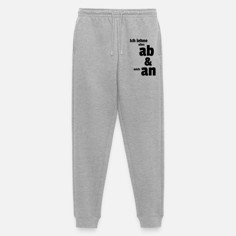 Ab und an - Männer Premium Bio Jogginghose - Grau meliert