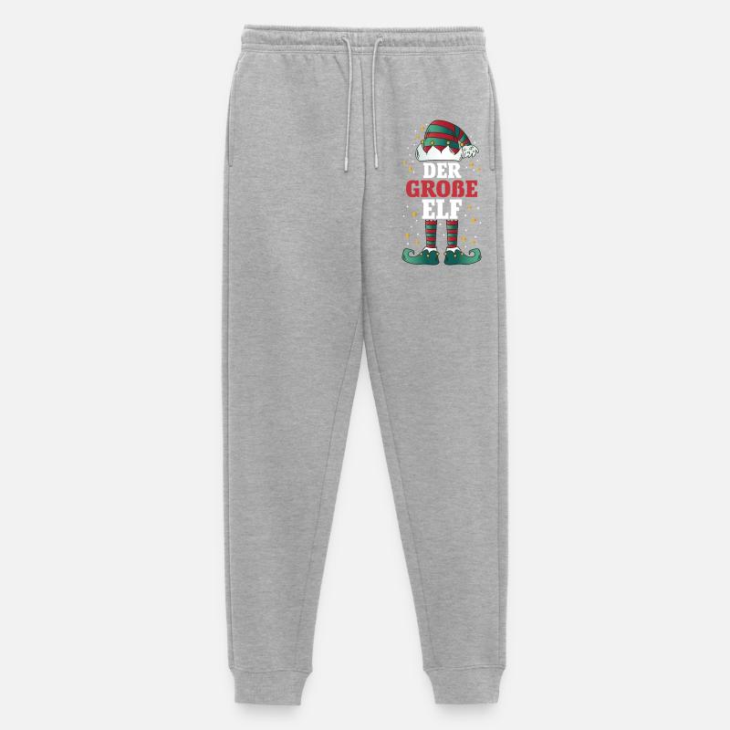 Weihnachten Der Große Elf - Männer Premium Bio Jogginghose - Grau meliert