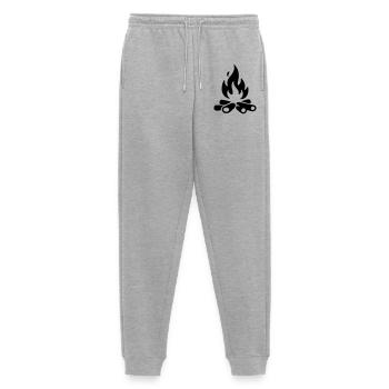 Bois de chauffage pour feu de camp - Pantalon de jogging Premium bio Homme - gris chiné - Devant - Thijin (182cm)