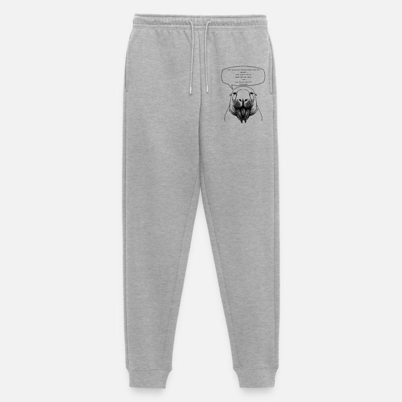 Sprichst du Morsecode? - Männer Premium Bio Jogginghose - Grau meliert