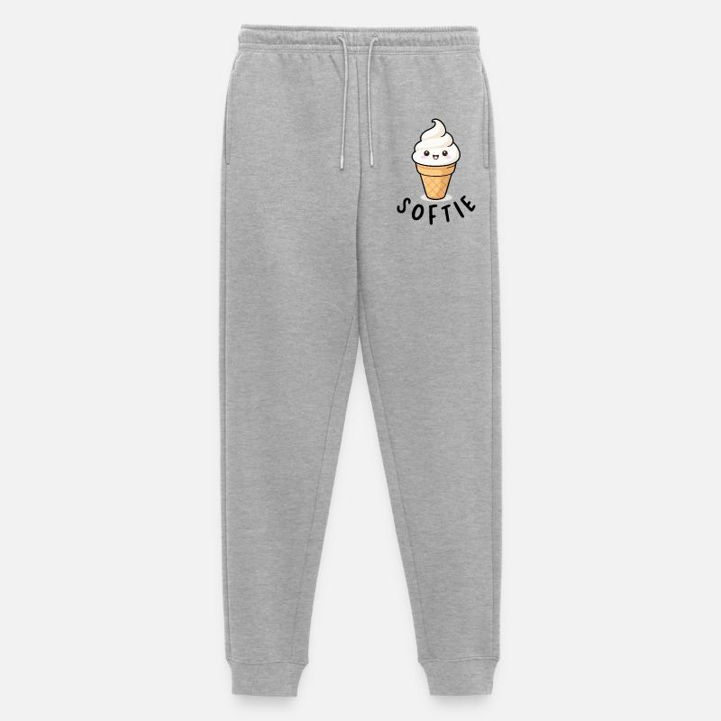Softie Softeis Lover Eiscreme Icon Geschenk - Men's Premium Organic Joggers - heather grey