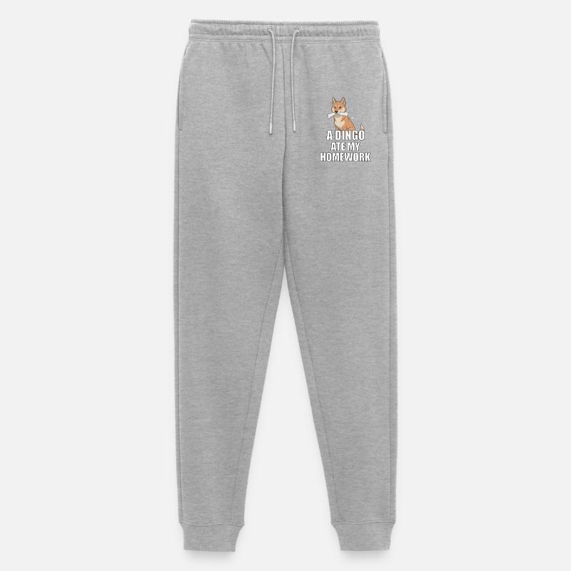 A Dingo Ate My Homework - Männer Premium Bio Jogginghose - Grau meliert