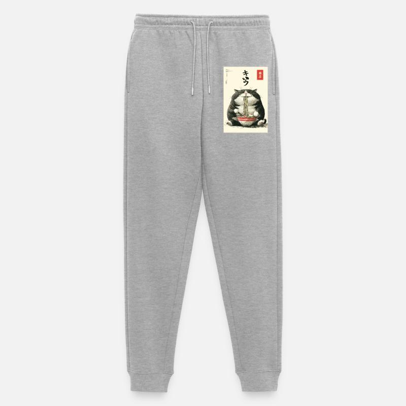 Neko-Nudelfest - Männer Premium Bio Jogginghose - Grau meliert