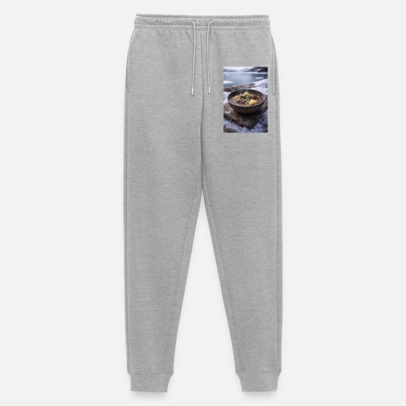 Suaasat - Männer Premium Bio Jogginghose - Grau meliert