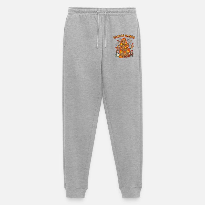 Fallas de Valencia Figur - Männer Premium Bio Jogginghose - Grau meliert