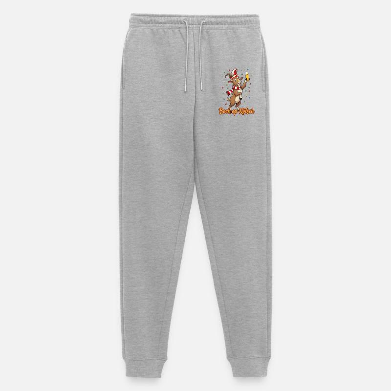 Bock op Kölsch - Köln Karneval Ziegenbock - Männer Premium Bio Jogginghose - Grau meliert