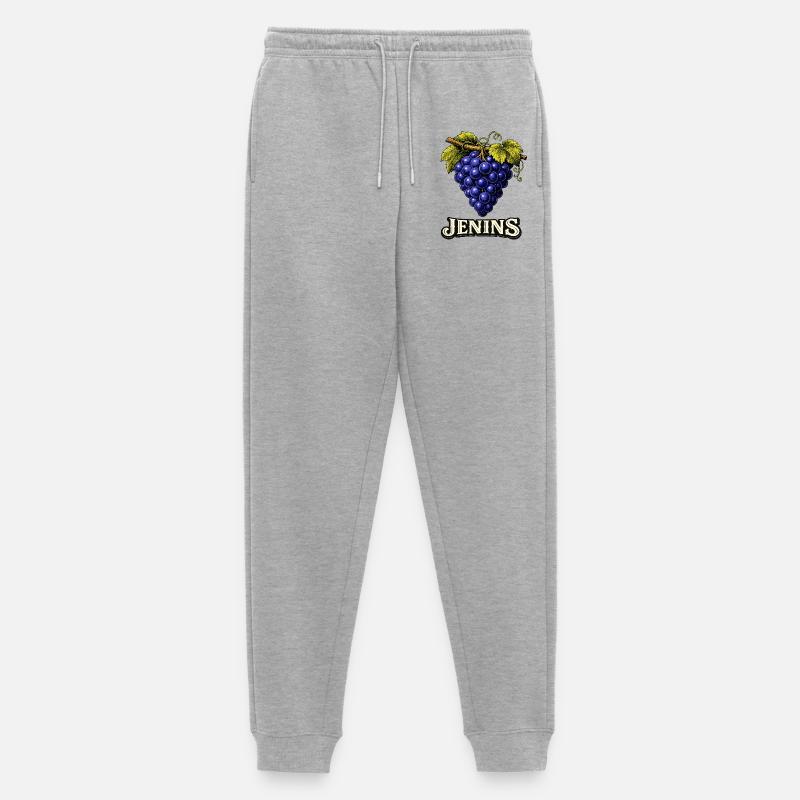 Jenins Schweiz Trauben - Männer Premium Bio Jogginghose - Grau meliert