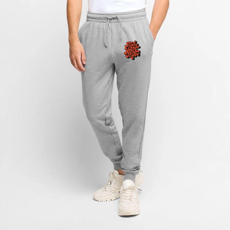 Make Your Move Retro Script Men's Premium Organic Joggers