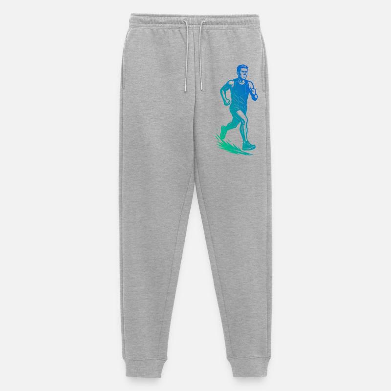 Conception de course pleine de caractère - Pantalon de jogging Premium bio Homme - gris chiné