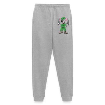 Armed Mouse Ranger - Men's Premium Organic Joggers - heather grey - Front - Thijin (182cm)