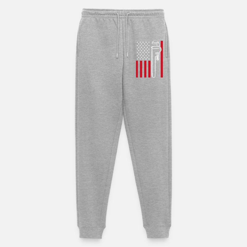 Installateur Klempner - Männer Premium Bio Jogginghose - Grau meliert
