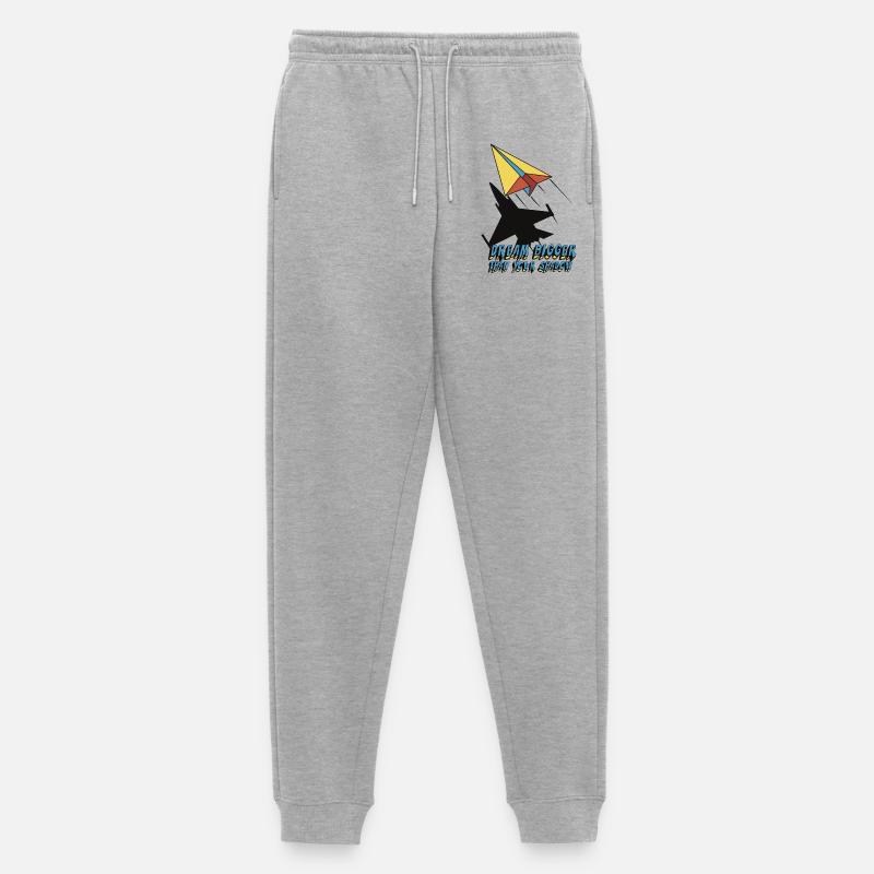 Dream bigger than your shadow - Männer Premium Bio Jogginghose - Grau meliert