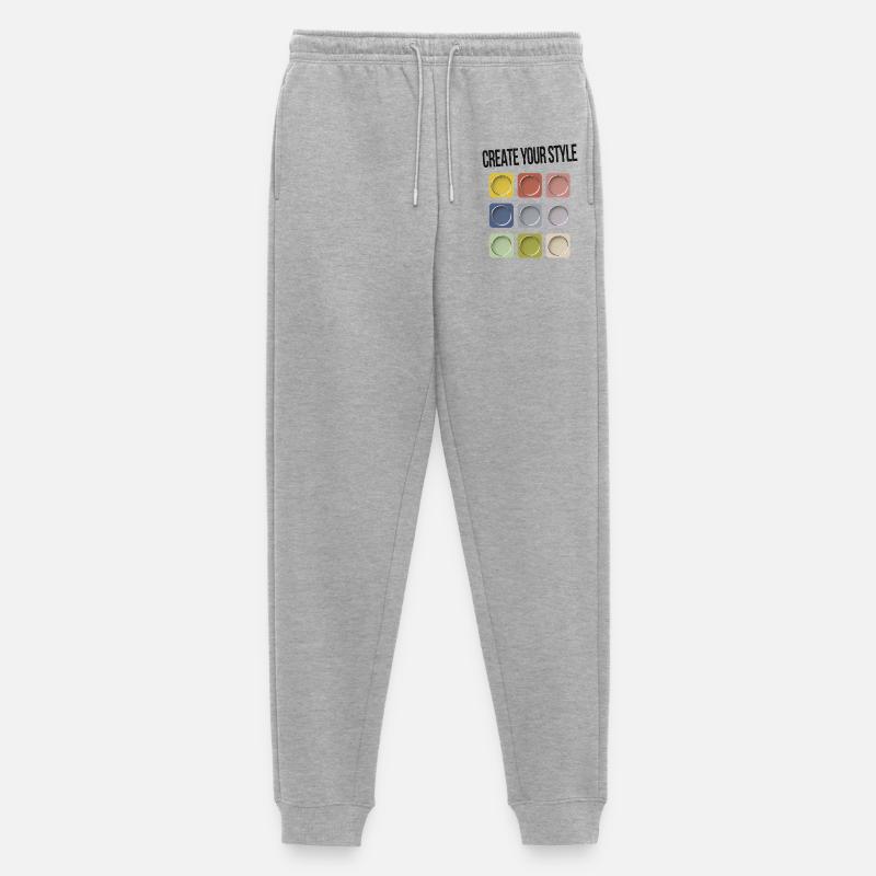 Create Your Style – Sei individuell - Männer Premium Bio Jogginghose - Grau meliert