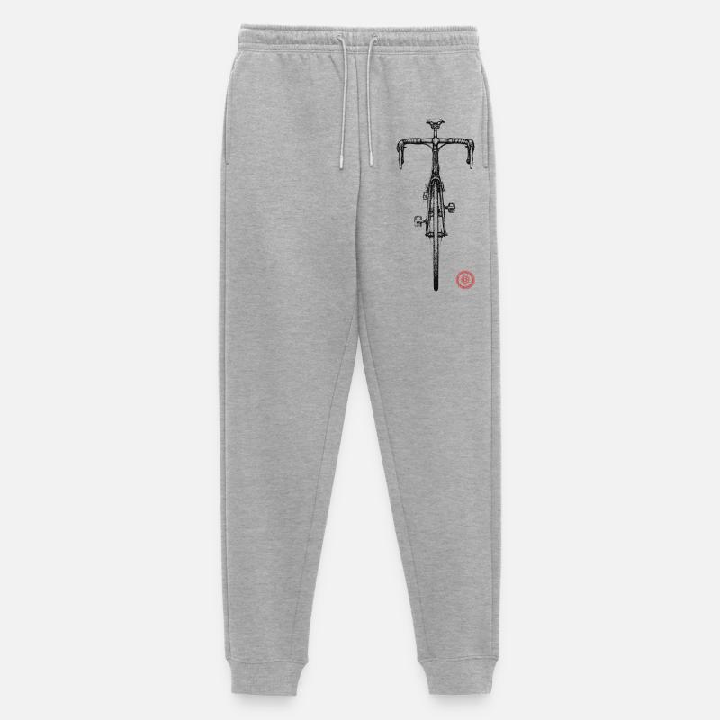 Bici da corsa - Pantaloni da jogging ecologici premium da uomo - grigio melange