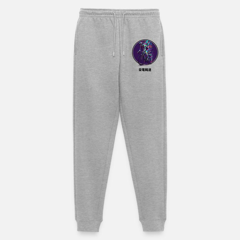 Vibrant Cyclist Burst - Männer Premium Bio Jogginghose - Grau meliert