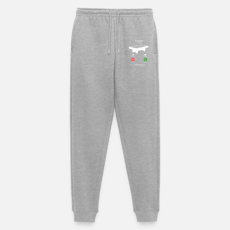 Snooker ruft - Männer Premium Bio Jogginghose - Grau meliert