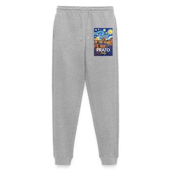 Prato, Italien. - Männer Premium Bio Jogginghose - Grau meliert - Vorne - Thijin (182cm)