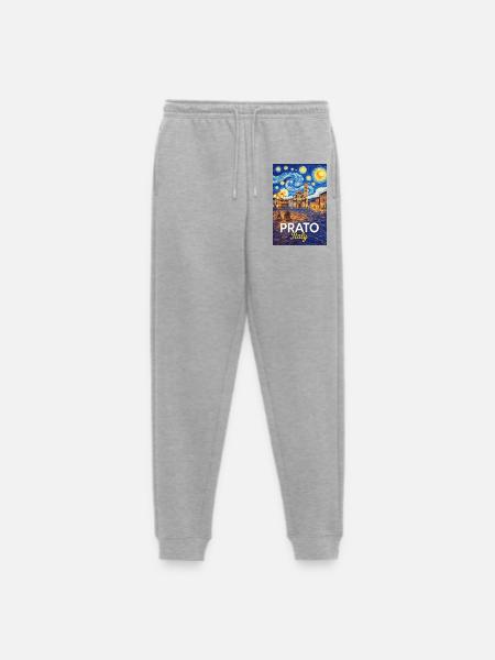 Prato, Italy. - Men's Premium Organic Joggers - heather grey