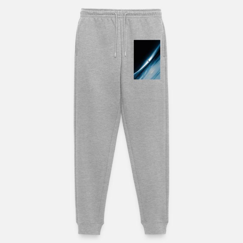 Ascesa dell'Orizzonte Blu - Pantaloni da jogging ecologici premium da uomo - grigio melange