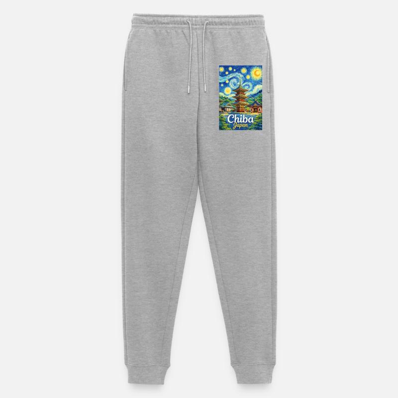 Chiba, Giappone - Pantaloni da jogging ecologici premium da uomo - grigio melange