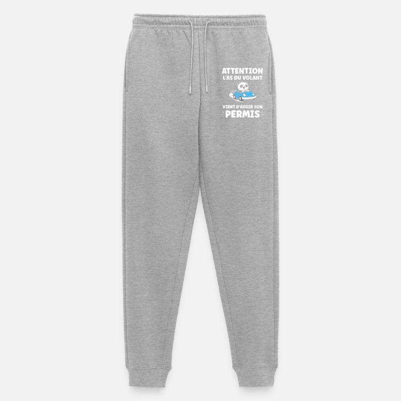 Führerschein-Humor - Männer Premium Bio Jogginghose - Grau meliert