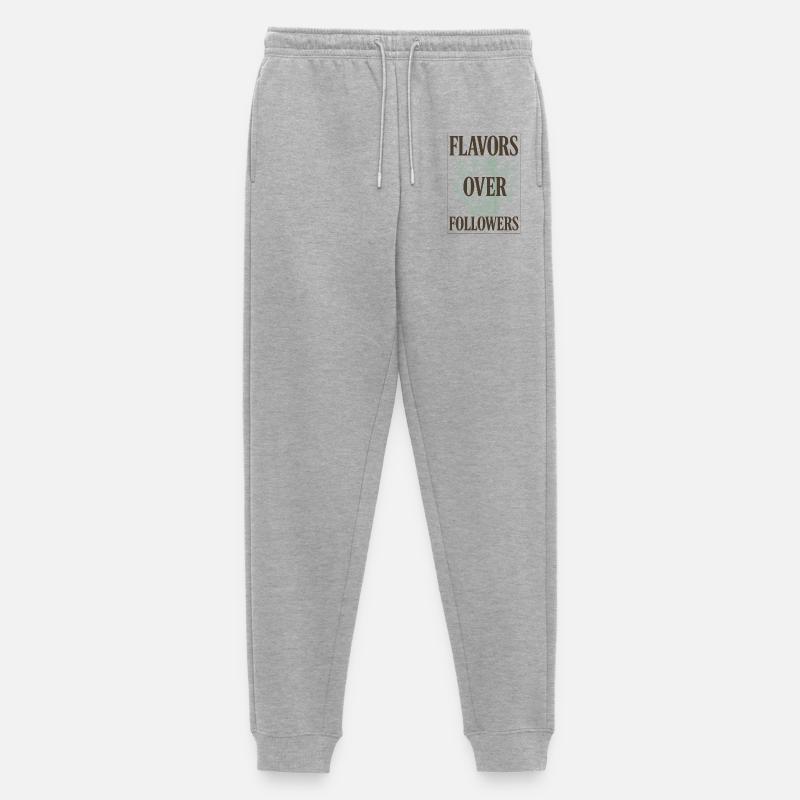 Aromen statt Follower | Gewürze Kochen - Männer Premium Bio Jogginghose - Grau meliert